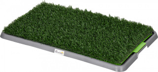 Toaletă pentru câini cu 2 covorașe cu iarbă artificială 67 x 41 cm | verde č.2