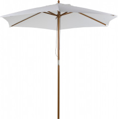 Umbrelă de grădină Ø2,5 x 2,3 m | alb č.1