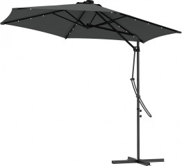 Umbrelă cu protecție UV Ø290 cm | gri închis č.1