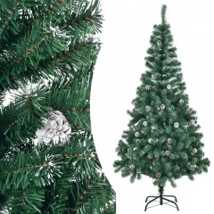 Arbore de Crăciun, artificial 180 cm ,înzăpezit, cu conuri č.2