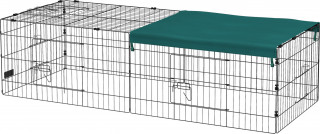 Cușcă pentru iepuri în aer liber 185x75x50 cm | verde č.1