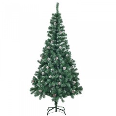 Arbore de Crăciun, artificial 180 cm ,înzăpezit, cu conuri č.3