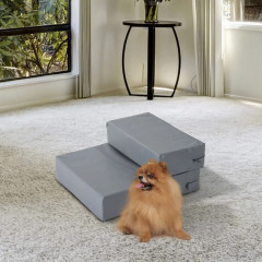 Scară 2 în 1 pentru animale de companie 45x39x20 cm | gri č.1