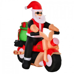 Moș Crăciun gonflabil pe motocicletă | 150 cm č.2