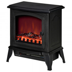 Șemineu electric 1000W/2000W 36,5x24x45,5 cm | negru č.3