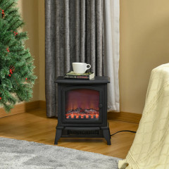 Șemineu electric 1000W/2000W 36,5x24x45,5 cm | negru č.1