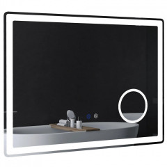 Oglindă LED pentru baie | 80x60 cm č.1