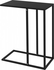 Masă pliabilă în formă de C 46 x 26 x 60 cm | negru č.1
