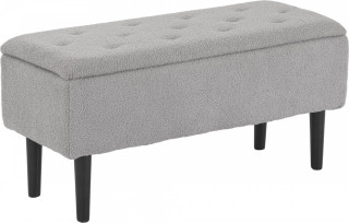 Bancă cu spațiu de depozitare 95 x 38 x 45 cm | gri č.1