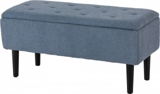 Bancă cu spațiu de depozitare 95 x 38 x 45 cm | albastru č.2