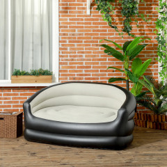 Canapea gonflabilă 138x87x71 cm | negru