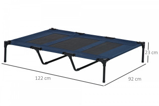 Șezlong pentru câini 122x92x23 cm | albastru închis č.3