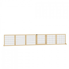 Barieră de siguranță pentru câini 432x36x70 cm | culoare naturală č.2