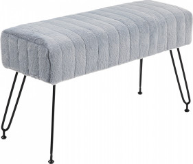 Bancă tapițată pentru pantofi 82x30x47 cm | gri č.1