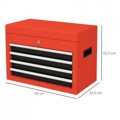 Geantă pentru unelte 45x24,5x32,5 cm | roșu č.3
