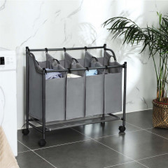 Coș de rufe din patru piese 4 x 35L | gri č.1