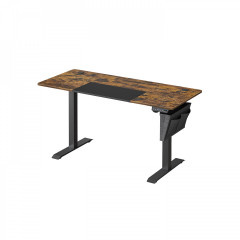 Birou PC reglabil electric 60 x 140 x (72-120) cm | Maro-negru č.1