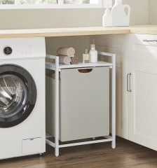 Coș de rufe 65L 50 x 33 x 72 cm | alb