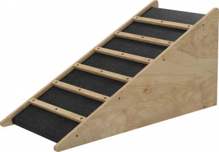 Rampă antiderapantă pentru câini de talie medie 90x40x45 cm | culoare naturală č.2