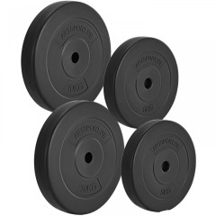 4-piese Set discuri pentru gantere 30 kg | 2x 10 kg + 2x 5 kg č.1