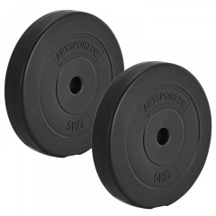 4-piese Set discuri pentru gantere 30 kg | 2x 10 kg + 2x 5 kg č.2