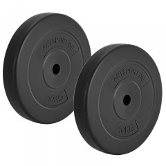 4-piese Set discuri pentru gantere 30 kg | 2x 10 kg + 2x 5 kg č.3