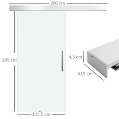 Uși glisante din sticlă cu mâner | 102,5x205 cm č.3