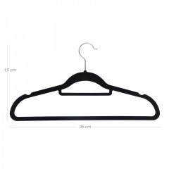Umerașe de catifea set 50 bucăți | negru č.3