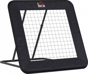 Poartă de antrenament cu plasă de ricoșeu 128x118x108-120 cm | negru č.1