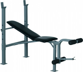 Bancă de fitness multifuncțională 165x68x114 cm | negru + argintiu č.3