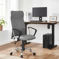 Scaun de birou ergonomic cu husă textilă| negru č.1