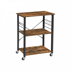 Cărucior de bucătărie mobil 60 x 40 x 89 cm | maro č.2