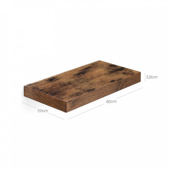 Raft suspendat 40 cm | maro rustic č.3