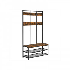 Pantofar cu cuier 100 x 40 x 184 cm | maro č.2