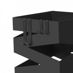 Suport metalic pentru umbrele 15,5 x 15,5 x 49 cm | negru č.2