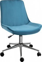 Scaun rotativ reglabil pe înălțime 52,5x60x82-91 cm | albastru č.1