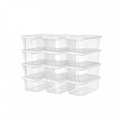 Set 12 cutii de pantofi | transparent č.2