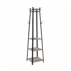 Suport metalic pentru haine 180 cm | gri-negru č.2