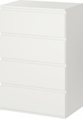 Dulap cu 4 sertare 55x33x80 cm | alb č.3
