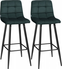 Set 2 scaune de bar 42 x 47 x 105 cm | verde č.1