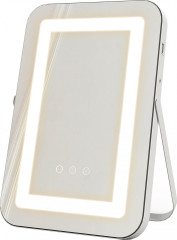 Oglindă cosmetică cu lumină LED 31 x 41,5 x 3 cm | alb č.1