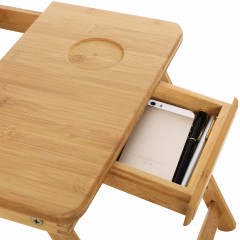 Masă pliabilă din bambus | 55 x 35 x (21 - 29) cm č.2