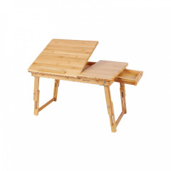 Masă pliabilă din bambus | culoare naturală č.1