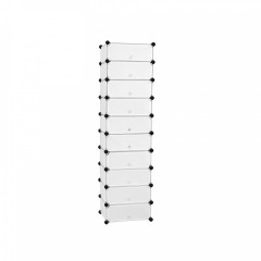 Organizator de rafturi 48 x 36 x 173 cm | transparent č.1
