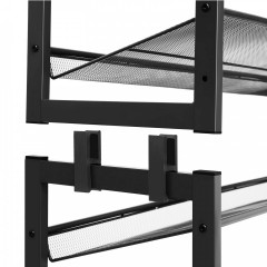 Organizator de pantofi variabil 92,5 x 30,7 x 163,5 cm | negru č.2