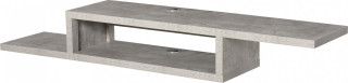Raft suspendat pentru TV 152,4 x 29,8 x 21 cm | gri ciment č.1