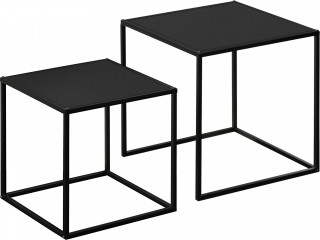 Mese de cafea în design modern 2 bucăți | negru č.1