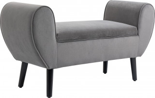 Bancă modernă cu depozitare 118x42x66 cm | gri č.1