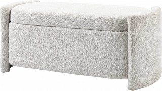 Bancă tapițată cu capac 105 x 44 x 45,5 cm | crem č.1