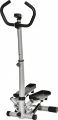 Stepper cu mâner | negru + argintiu